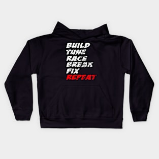 Logo Build race break best Kids Hoodie